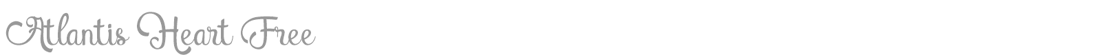 Atlantis Heart font preview
